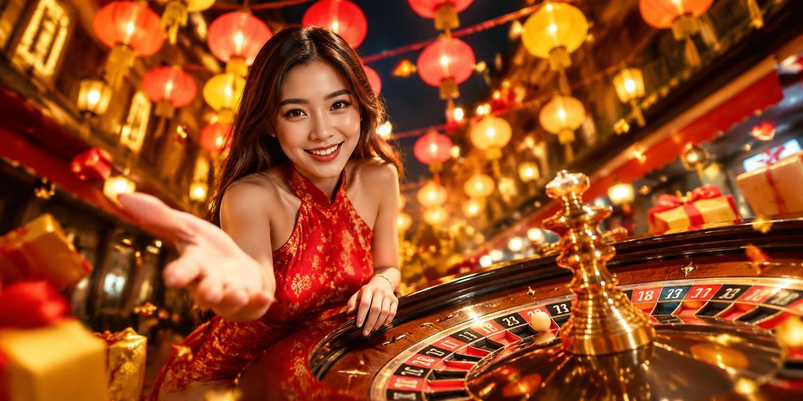 Bàn Roulette lung linh bên đèn lồng Hà Nội trong không khí casino hiện đại