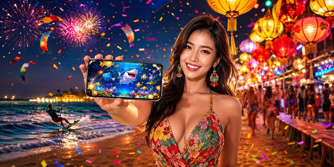 Cảnh chợ đêm Mũi Né kết hợp trải nghiệm Bắn Cá giải thưởng hấp dẫn